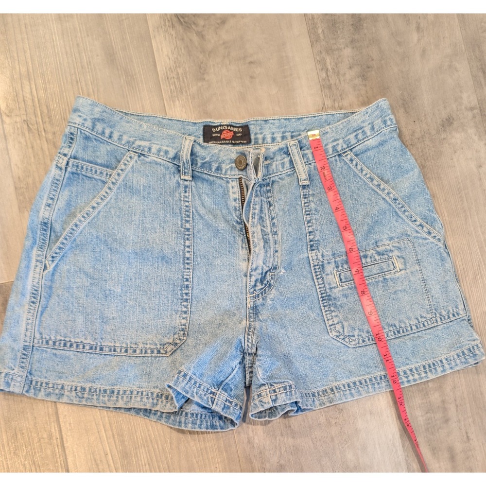 American Eagle Outfitters Dungarees Women's Denim Shorts Light Wash Blue Size 6